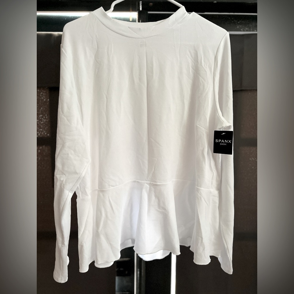 SPANX Pique Long Sleeve Swim Shirt
